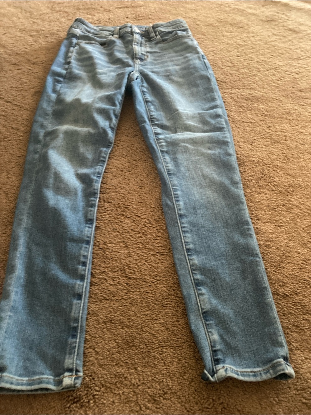 American Eagle Outfitters Light Blue Straight Leg Jeans
